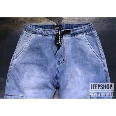 Quần Jogger Jean_túi hộp_co giãn_bo chân