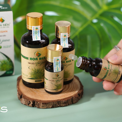 Tinh dầu Sả Java nguyên chất Hoa Nén 3ml - 100ml - Đuổi muỗi, khử mùi, kháng khuẩn