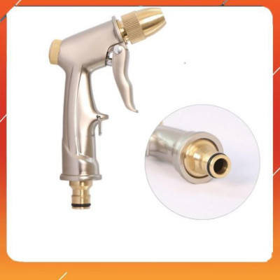Bộ dây vòi xịt nước rửa xe, tưới cây , tăng áp 3 lần, loại 20m 206701-1 đầu đồng,cút,nối nhựa đen + mở chai