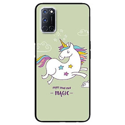 Ốp lưng dành cho Oppo A52 - A72 - A92 mẫu Ngựa Nền Xanh Magic