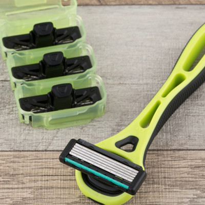 Set dao cạo râu 5 lưỡi kép Xfit KAI (1 thân, 4 lưỡi thay thế) nội địa Nhật Bản