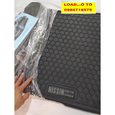 Thảm Lót Sàn Cao Su Đúc Xe Toyota Vios 2022-2019 Mẫu Tổ Ong Cao Cấp, Không Mùi