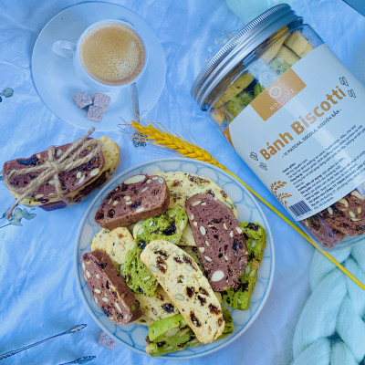 Bánh Biscotti nguyên cám 3 vị mix hạt dinh dưỡng nhập khẩu / Ăn kiêng lành mạnh, bổ dưỡng, phù hợp eat clean