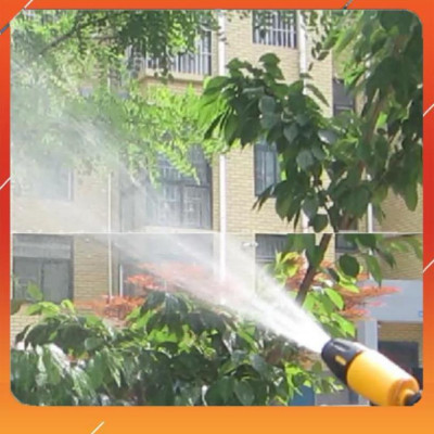Vòi Xịt️Evoucher Bộ dây vòi xịt nước rửa xe, tưới cây , tăng áp 3 lần, loại 7m, 10m 206319 đầu đồng,cút đồng+  đai