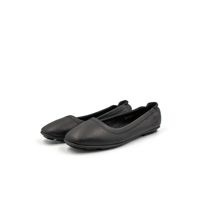 Giày Búp Bê Nữ Siêu Nhẹ TOMOYO Đen Hạt Trơn TMW20401