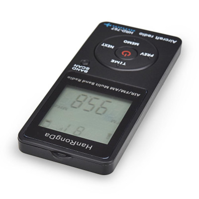 HanRongDa HRD-767 FM/AM/AIR Radio Đa Băng Tần có Máy Bay Băng Tần Thu Blacklit LCD Màn Hình Móc Khóa với Tai Nghe