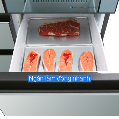 Tủ Lạnh 6 Cánh Panasonic 491 Lít NR-F503GT-X2 - Công nghệ diệt khuẩn độc quyền - Hàng chính hãng