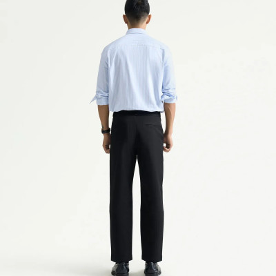 Quần kaki nam màu đen form slimcrop - RT 10S25PCA017 | ROUTINE CÀ MAU