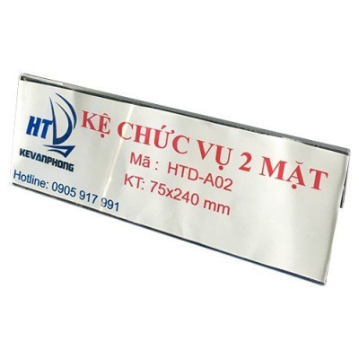 Kệ Mica Chức vụ 2 Mặt Trung A05 (Kt: 7.5cm x 24cm)