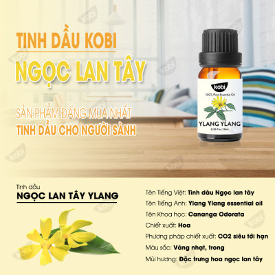 Tinh Dầu Ngọc Lan Tây Kobi - Tinh Dầu Thiên Nhiên Nguyên Chất, Tinh Dầu Xông Phòng, Giúp Giảm Stress, Xua Đuổi Côn Trùng Và Khử Mùi Hiệu Quả, Thích Hợp Dùng Với Đèn Xông Và Máy Khuếch Tán Tinh Dầu (5ml)