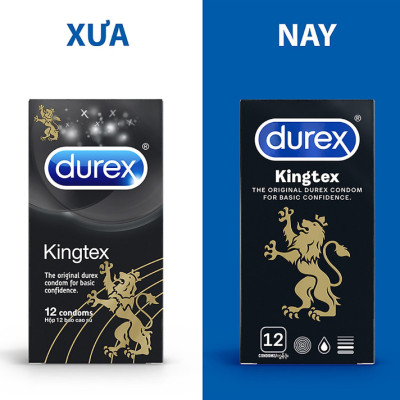 Bao cao su Durex Kingtex 12 bao / hộp - Ôm sát vừa vặn đặc biệt