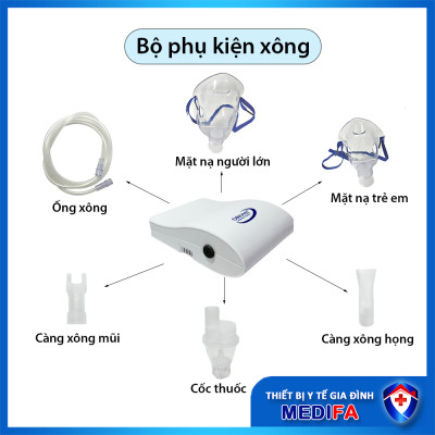 Máy xông khí dung OROMI TL-162 - Bộ xông mũi họng cho người lớn và trẻ em - Bảo hành chính hãng 5 năm