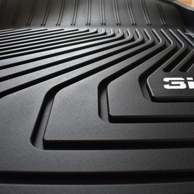 Thảm lót sàn xe ô tô Volvo XC60 2017- đến nay Nhãn hiệu Macsim 3W chất liệu nhựa TPE đúc khuôn cao cấp - màu đen