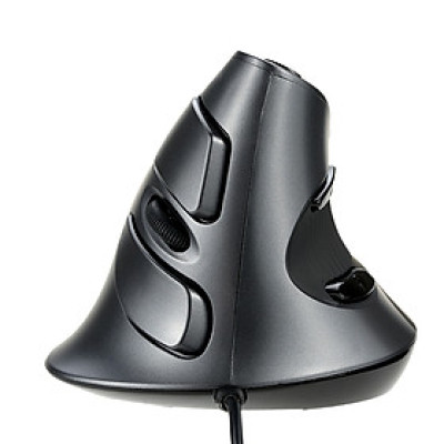 Chuột quang dọc  Delux USB có dây Ergonomic có thể điều chỉnh 1600 DPI Các nút 5D với phần tựa tay có thể tháo rời