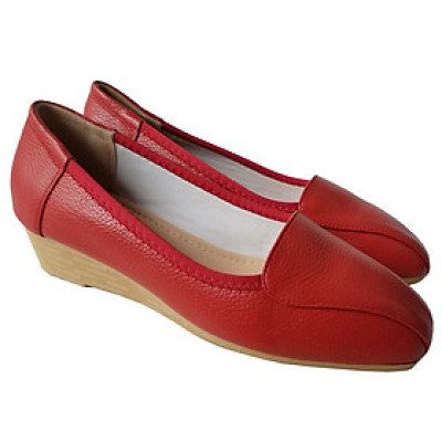 Giày Búp Bê Nữ Da Bò Thật BIGGBEN Cao 4 Phân BB140