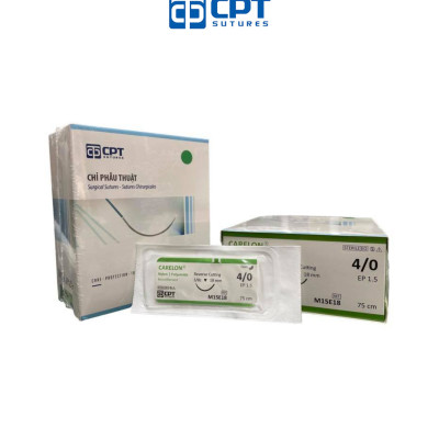 Chỉ phẫu thuật không tiêu CPT Carelon Nylon số 4/0 - M15E18
