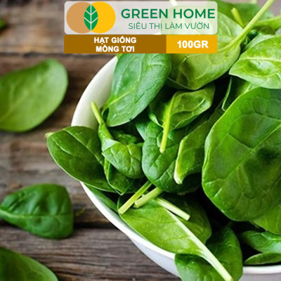 Hạt Giống Rau Mồng Tơi GreenHome, GÓI 100GR, Dễ Trồng Quanh Năm, Nảy Mầm Cao,Năng Suất Cao R30
