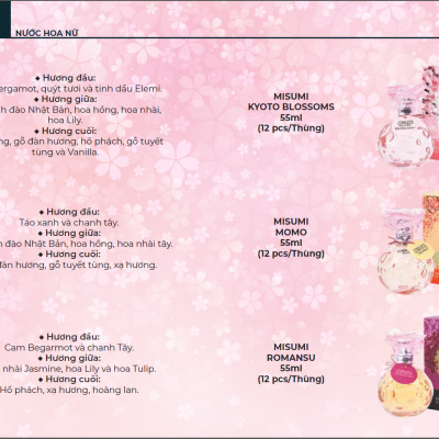Nước Hoa Nữ Kyoto Blossoms Misumi L01 (55ml)