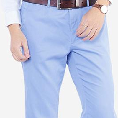 Quần Kaki Nam ALIGRO Màu Xanh Da Trời Chất Liệu Kaki Mềm, Mịn, Không Bai Xù, Co Giãn Tốt, Chuẩn Form, ALGK020