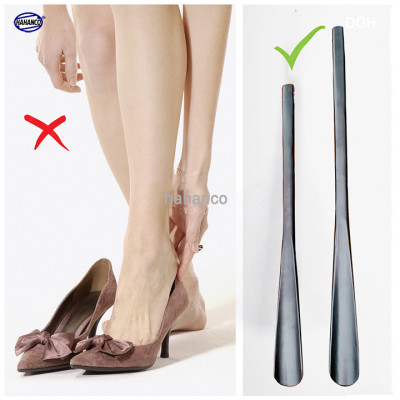 Đón gót giày dài 70cm gỗ Chiu Liu nguyên khối sơn mài VIP - DGH911 - Đón giày mọi tư thế cho Nam & Nữ