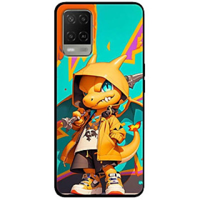 Ốp lưng cho Oppo A54 - A55 - A56 5G - A55s - A18 - A38 - A58 - Rồng Vàng Mắt Xanh - Hàng Chính Hãng