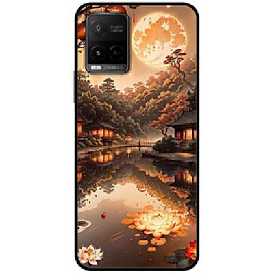 Ốp lưng cho Vivo Y20 - Y12s - Y20s - Y21 - Y21s - Y33s - Y33T - Đêm Sáng Sen Đỏ - Hàng Chính Hãng