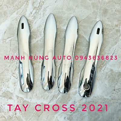 Ốp tay nắm, hõm cửa xe Toyota Corolla Cross 2020 mạ crom