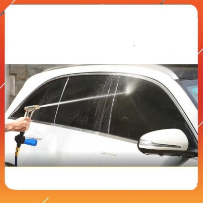 ️Evoucher Bộ dây vòi xịt nước rửa xe, tưới cây , tăng áp 3 lần, loại 3m, 5m 206701 đầu đồng,cút,nối nhựa đen+  đai