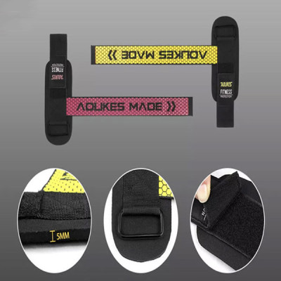 Dây Kéo Lưng Trợ Lực Cổ Tay Tập Gym Bản Cải Tiến Aolikes Lifting Straps AL-7633 (1 Đôi) 