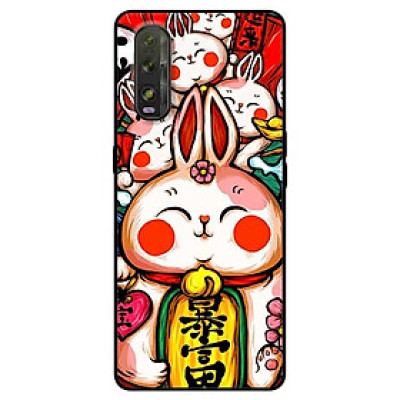 Ốp lưng dành cho Oppo Find X2 mẫu Thỏ Trắng