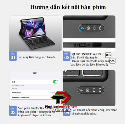 Bao da kèm bàn phím cho iPad Pro 11 2018 chính hãng Dux Ducis có bàn di chuột TrackPad, có ngăn để bút - Hàng chính hãng