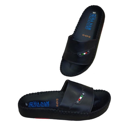 Dép Nam Quai Ngang Da Bò Thật TiTi ĐÔ Cao Cấp DNA2078d