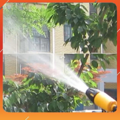 Vòi Xịt️Evoucher Bộ dây vòi xịt nước rửa xe, tưới cây , tăng áp 3 lần, loại 20m 206319 đầu đồng, cút đồng+  đai