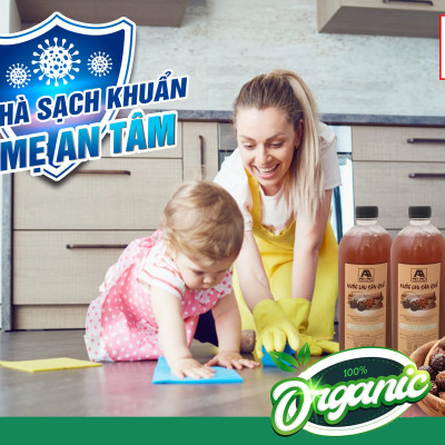 Nước Lau Sàn Organic Hương Quế | Xua Đuổi Côn Trùng | An Toàn Cho Da | Nhà Luôn Thơm Ngát An An