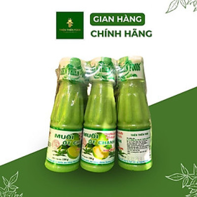 Combo 6 Chai Muối Ớt Chanh Xanh Thiên Thiên Food 130gr Chấm Hải Sản Ăn Là Ghiền