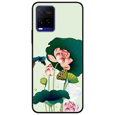 Ốp lưng dành cho Vivo Y21 - Vivo Y21s mẫu Sen Và Đại Bàng