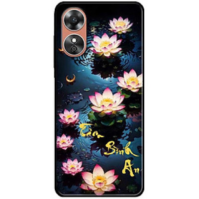 Ốp lưng cho Oppo A15 - A15s - A35 4G - A17 - A17K - A57 4G - A94 5G - A95 5G - Tâm Sen Hồng An - Hàng Chính Hãng