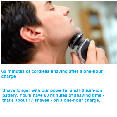 Máy cạo râu khô và ướt Aquatec cao cấp Philips Norelco S5940/88 Tích hợp sạc nhanh (HÀNG NHẬP KHẨU)