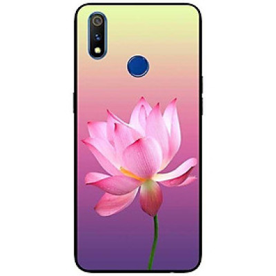 Ốp lưng dành cho Realme 3 - Realme 3 Pro - Realme 5 / 5s / 5i / 6i / 6i - Realme 5 Pro mẫu Sen Nền Tím Vàng