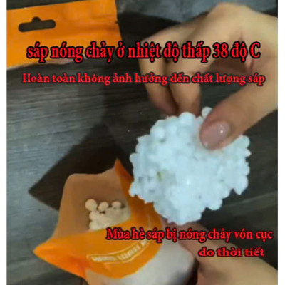 COMBO Sáp Tẩy Lông Nóng Dạng Hạt 100g Và 30ml Mỡ Trăn Sap Wax Triệt Lông Tặng Kèm Giấy Và Que