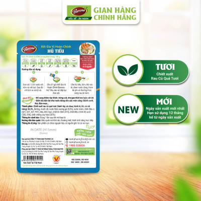 Combo 5 gói Gia Vị Hủ Tiếu Barona 110g tươi ngon chuẩn vị không cần nêm nếm