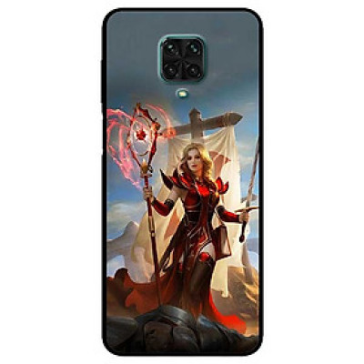 Ốp lưng dành cho Xiaomi Redmi 9s - 9 Pro - 9 Promax mẫu Cô Gái Trượng Đỏ