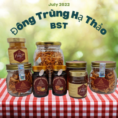 Mật ong Đông Trùng Hạ Thảo thượng hạng (hũ thuỷ tinh cao cấp 300 ml) - Thiên Hương Phát Đà Lạt