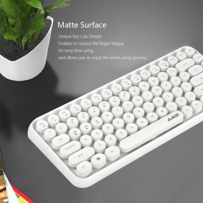 Bàn phím Bluetooth Ajazz 308i Nắp phím tròn 10m Kết nối Bluetooth 84 Phím cho Windows 2000, Windows XP, Windows ME