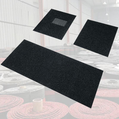 Bộ 3 miếng thảm lót sàn ô tô T00.5 , Thảm sàn xe hơi 5 chỗ DIY, Thảm sàn cao su rối chống bẩn
