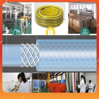 Bộ dây vòi xịt nước rửa xe, tưới cây ,tăng áp 3 lần,loại 3m,5m 206701-3 đầu đồng,cút đồng nối đồng nhựa+  đai