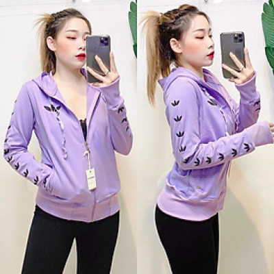 Áo khoác nỉ thun coton da cá chống nắng cao cấp nhiều màu  MS046 Freesize 40- 56kg