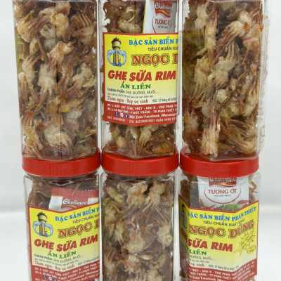 Đặc sản Phan Thiết - Ghẹ Sữa Rim Hộp (Gói) 250 Gram Đã Chế Biến Ăn Liền Ngon Ơi Là Ngon. Hạn Sử Dụng 12 Tháng Kể Từ Ngày Đặt Hàng - OCOP 4 Sao