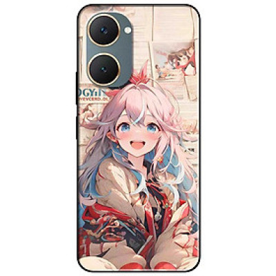 Ốp lưng cho Vivo Y03 - Y03T - Y18 - Y18S - Y18T - Y27 5G - Y28 4G - Y36 - Anime Cô Gái Tóc Hai Màu - Hàng Chính Hãng