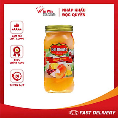 Trái Cây Hỗn Hợp Ngâm Đường Del Monte 680g - Thương Hiệu Mỹ, SX China | Del Monte Mixed Fruits in Light Syrup 680g